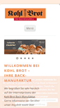 Mobile Screenshot of kohl-brot.de